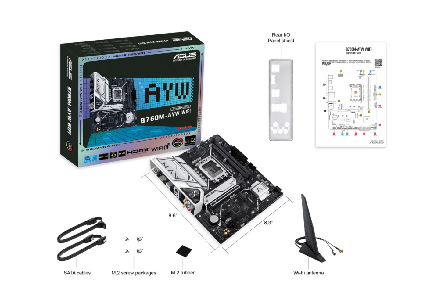 ASUS B760M-AYW WIFI LGA1700 mATX Motherboard - Image 6