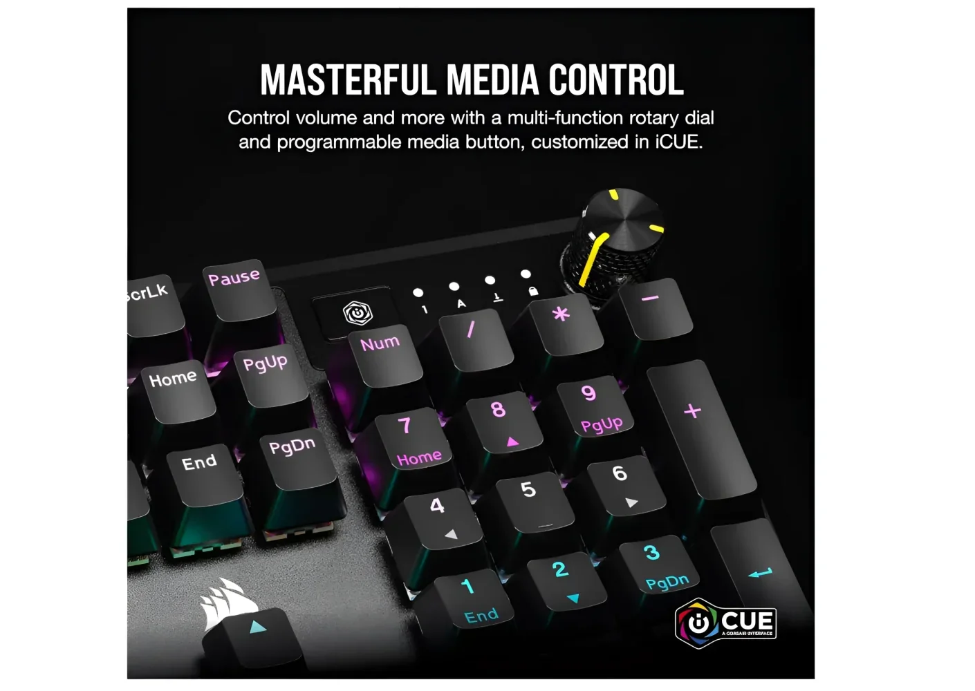 Corsair K70 CORE RGB Mechanical Gaming Keyboard - Red Linear - Image 4