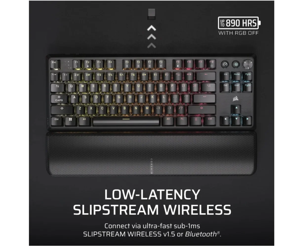 Corsair K70 CORE TKL RGB Wireless Mechanical Gaming Keyboard - MLX Red Switch - Image 7