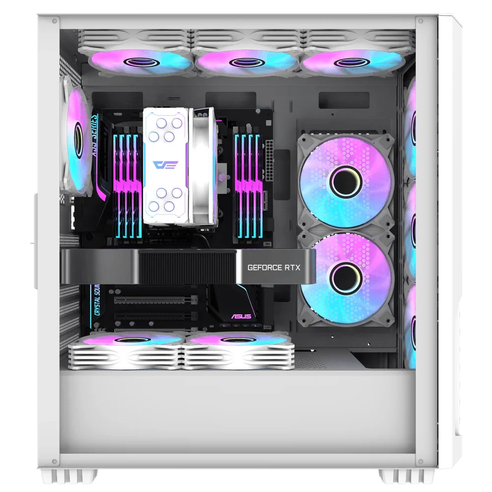 DarkFlash Storm Z4 Pro Mist Tower White ARGB CPU Cooler - Image 3