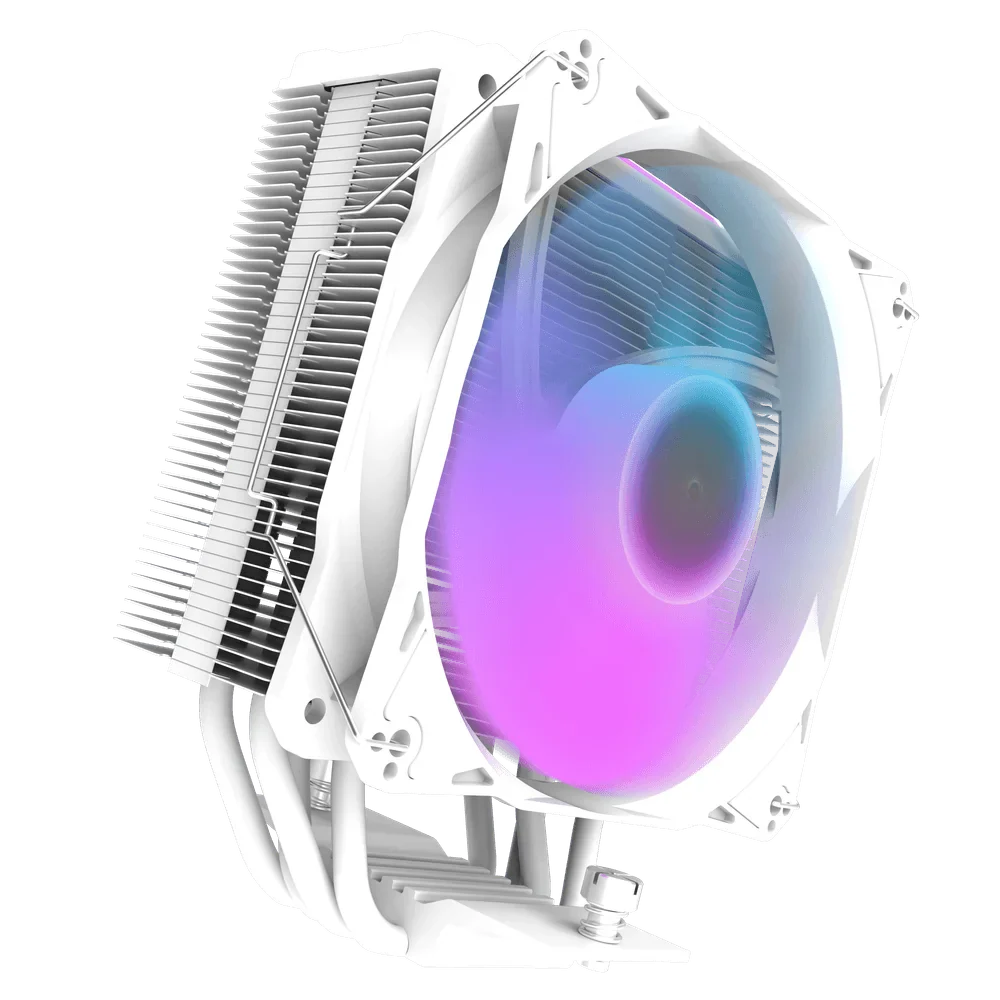 DarkFlash Storm Z4 Pro Mist Tower White ARGB CPU Cooler - Image 5