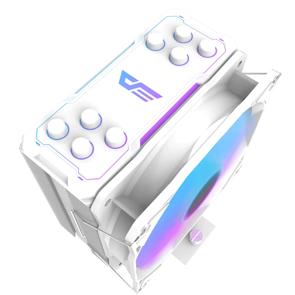 DarkFlash Storm Z4 Pro Mist Tower White ARGB CPU Cooler - Image 6