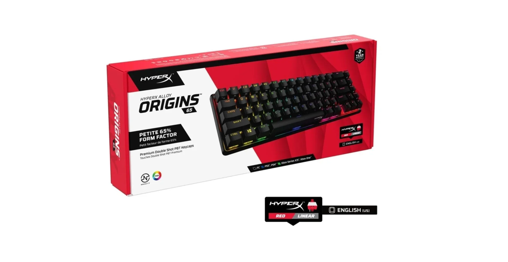 HyperX Alloy Origins 65 Mechanical Gaming Keyboard - HX Aqua Switches - Image 5