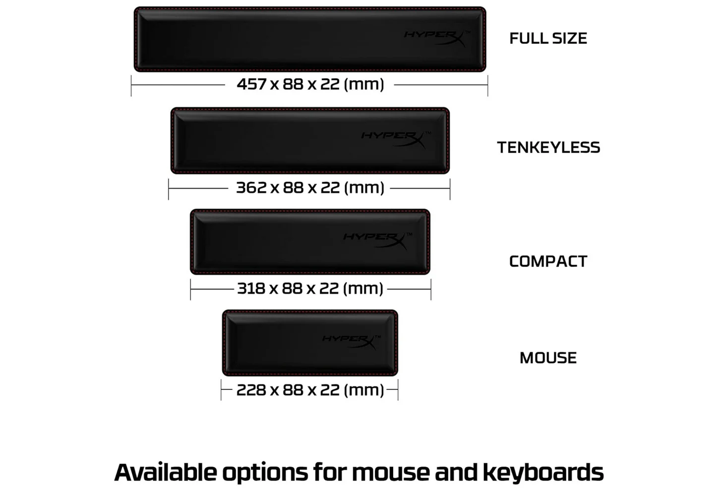 HyperX Wrist Rest For TKL Keyboard - Image 5