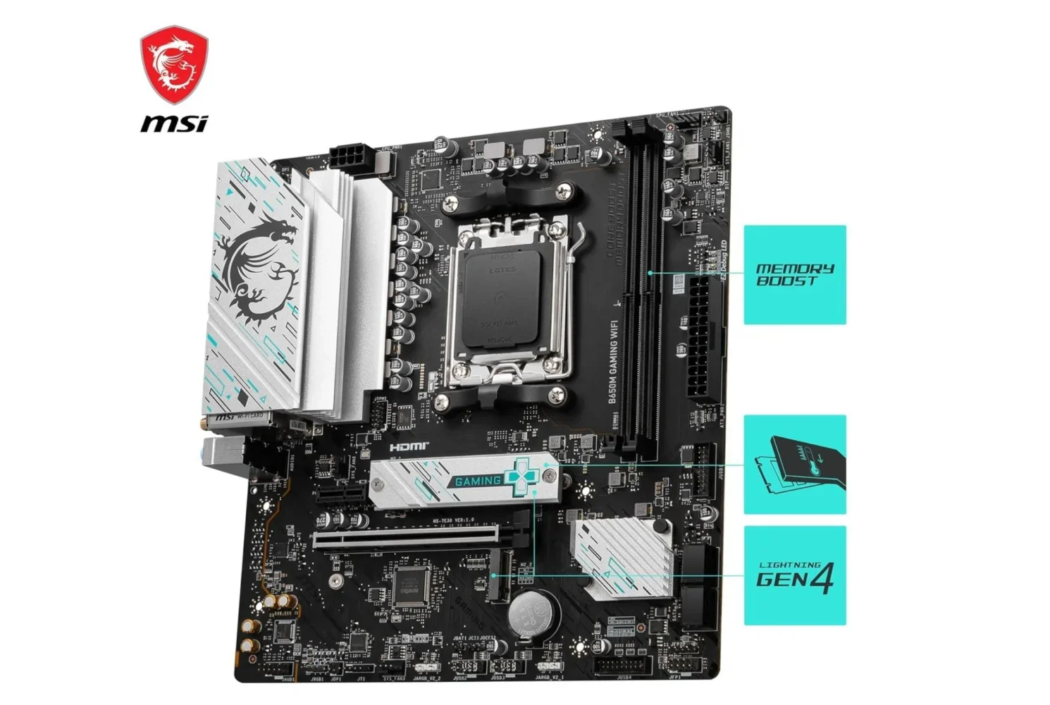 MSI B650M Gaming WiFi AM5 Motherboard - Image 5