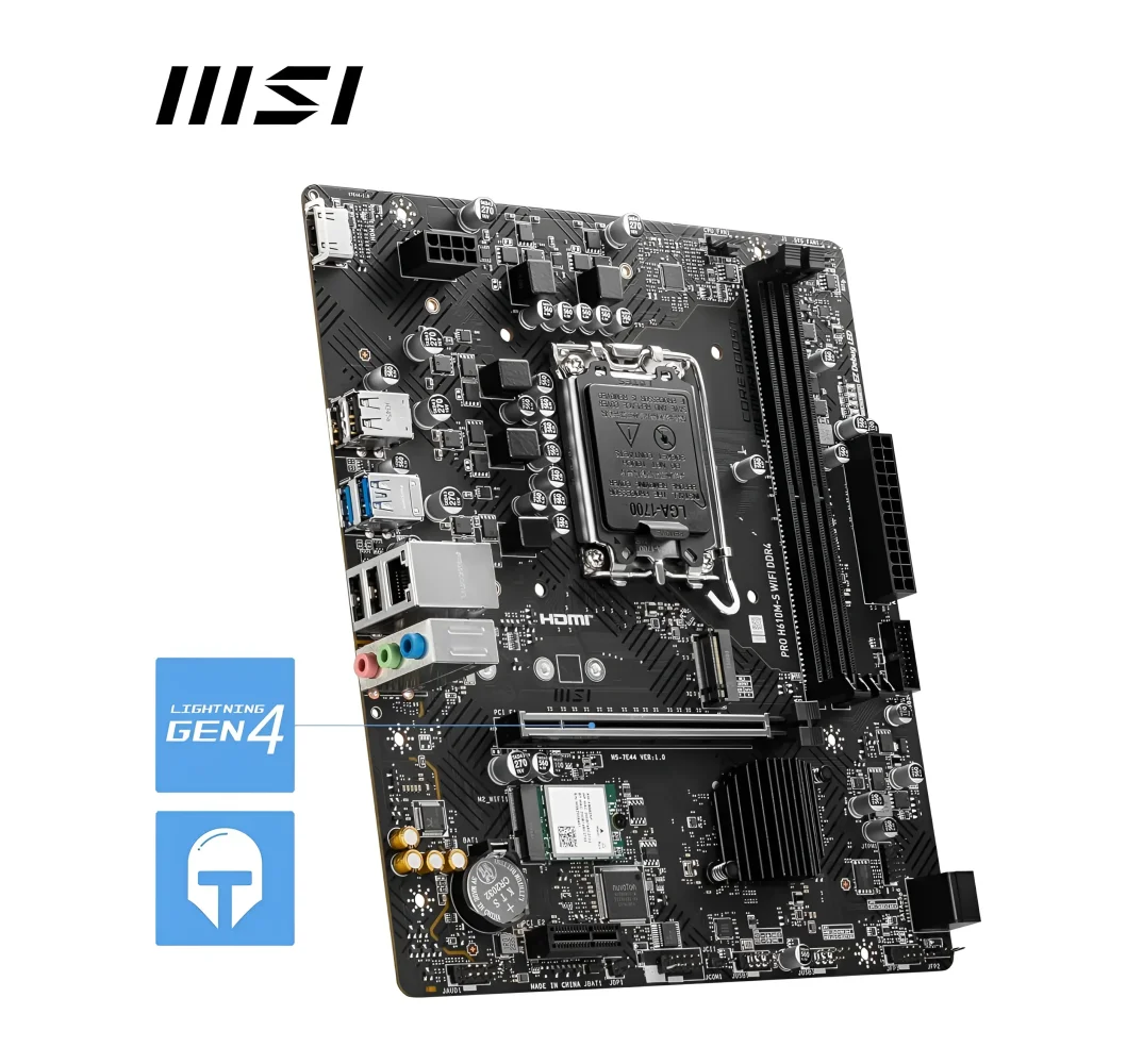 MSI PRO H610M-S WIFI 6E DDR4 Motherboard - Image 6