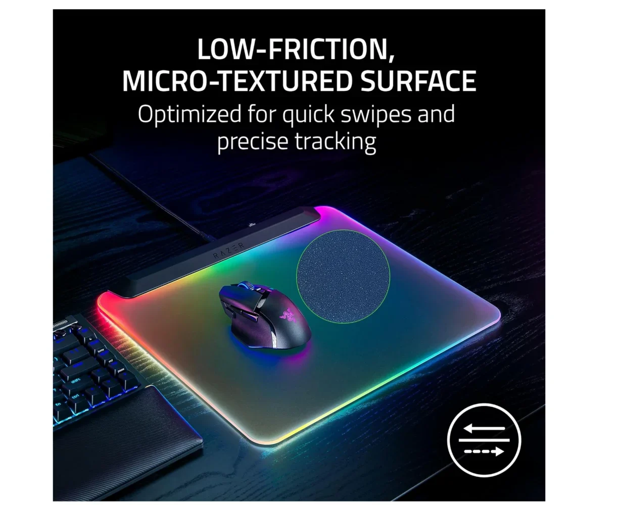 Razer Firefly v2 Pro Fully Illuminated RGB Gaming Mouse Mat - Image 3