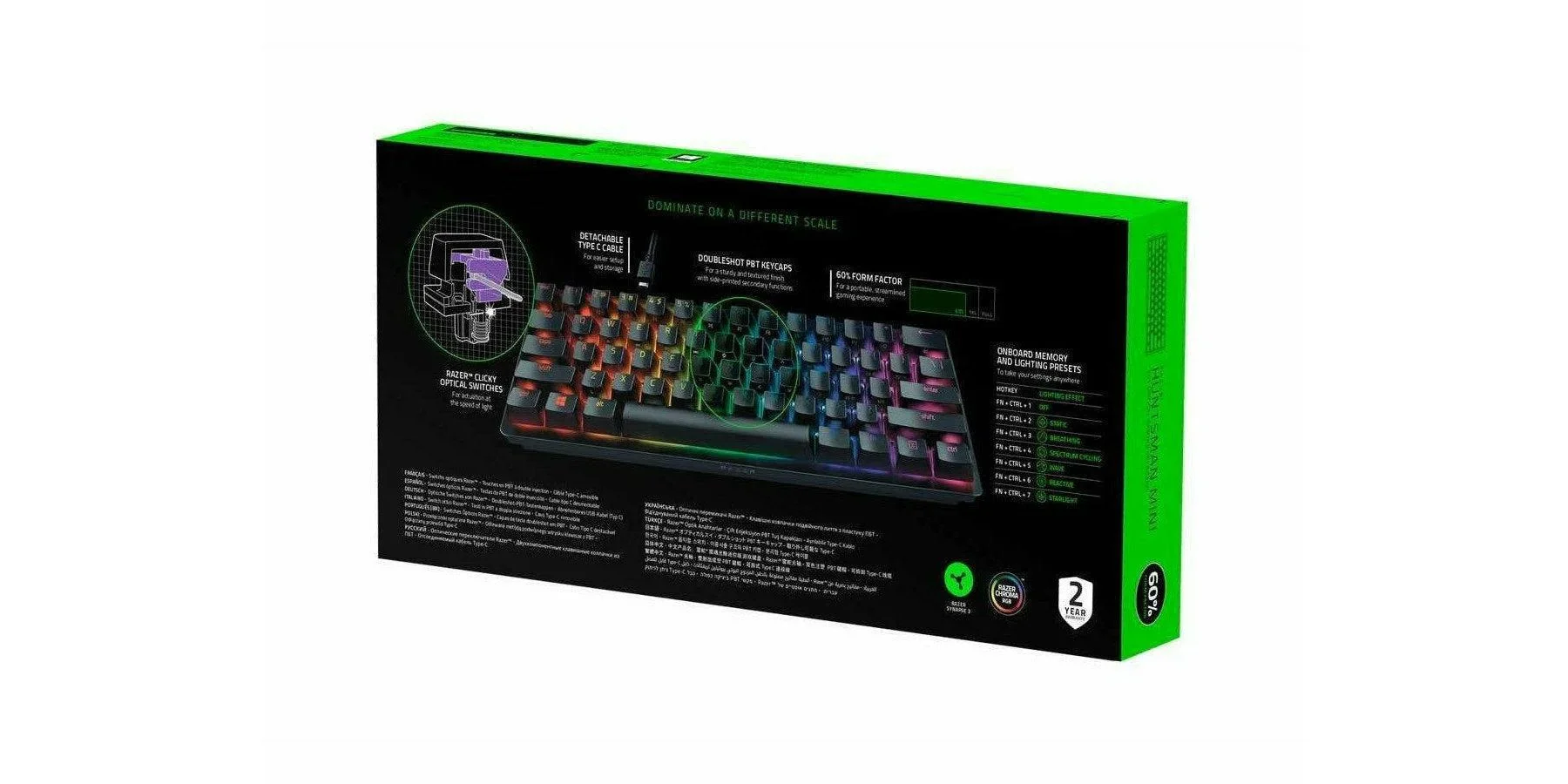Razer Huntsman Mini 60% Optical Gaming Keyboard - Linear Red Switch - Image 6