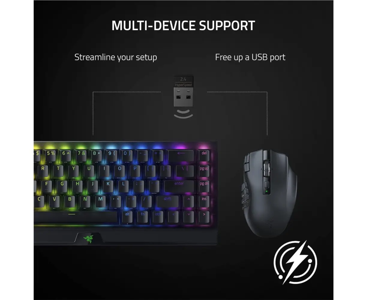 Razer Naga v2 HyperSpeed Wireless MMO Gaming Mouse - Image 2