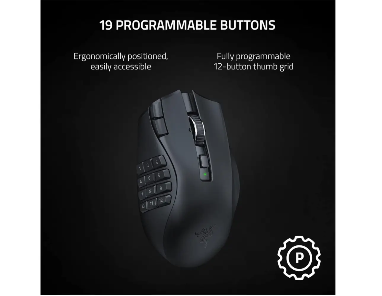 Razer Naga v2 HyperSpeed Wireless MMO Gaming Mouse - Image 6