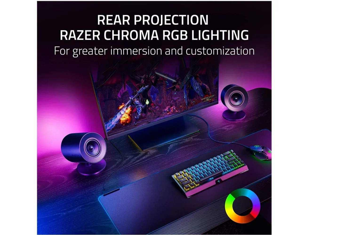 Razer Nommo V2 Full Range 2.1 PC Gaming Speakers with Subwoofer - Image 5