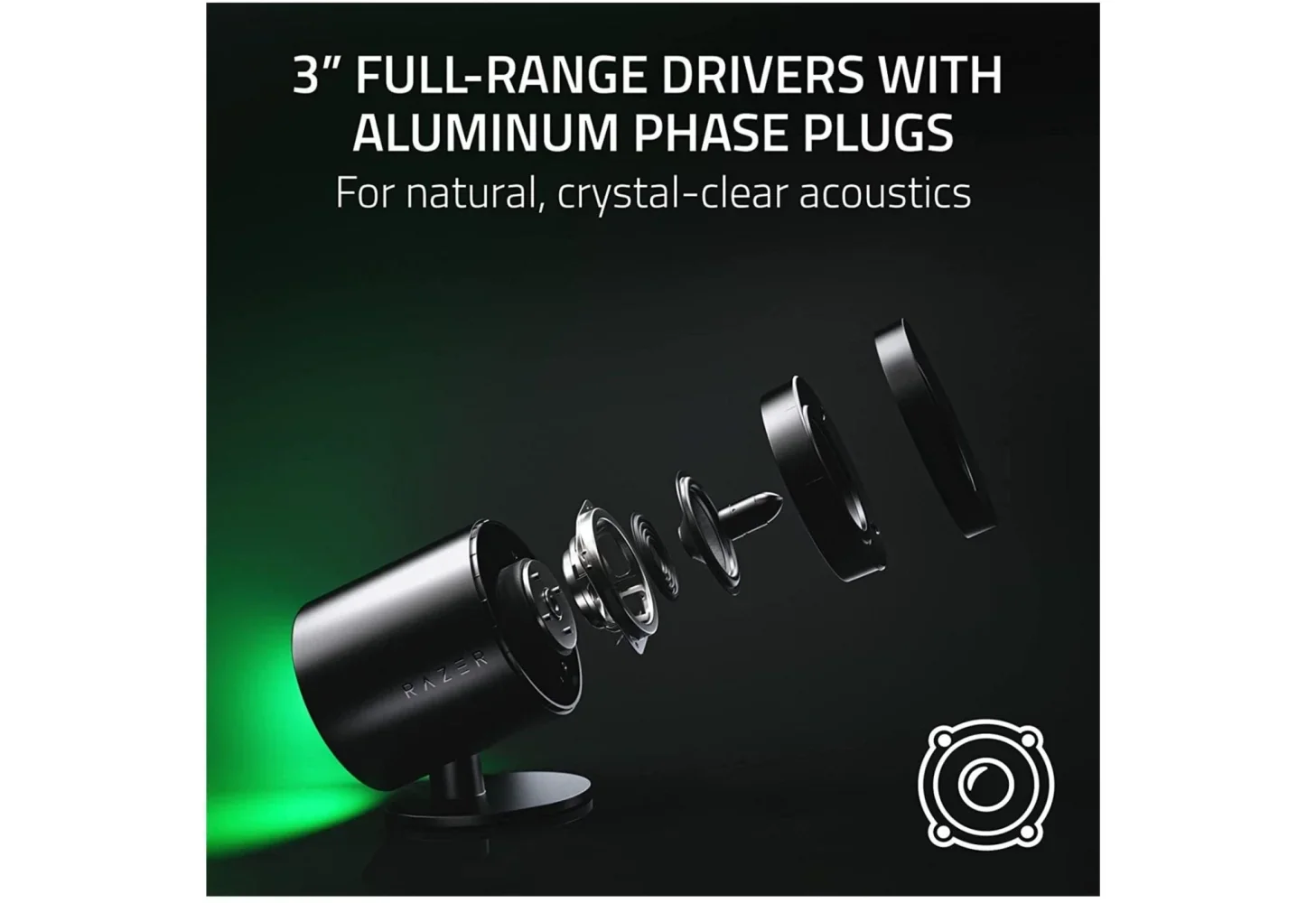 Razer Nommo V2 Full Range 2.1 PC Gaming Speakers with Subwoofer - Image 7