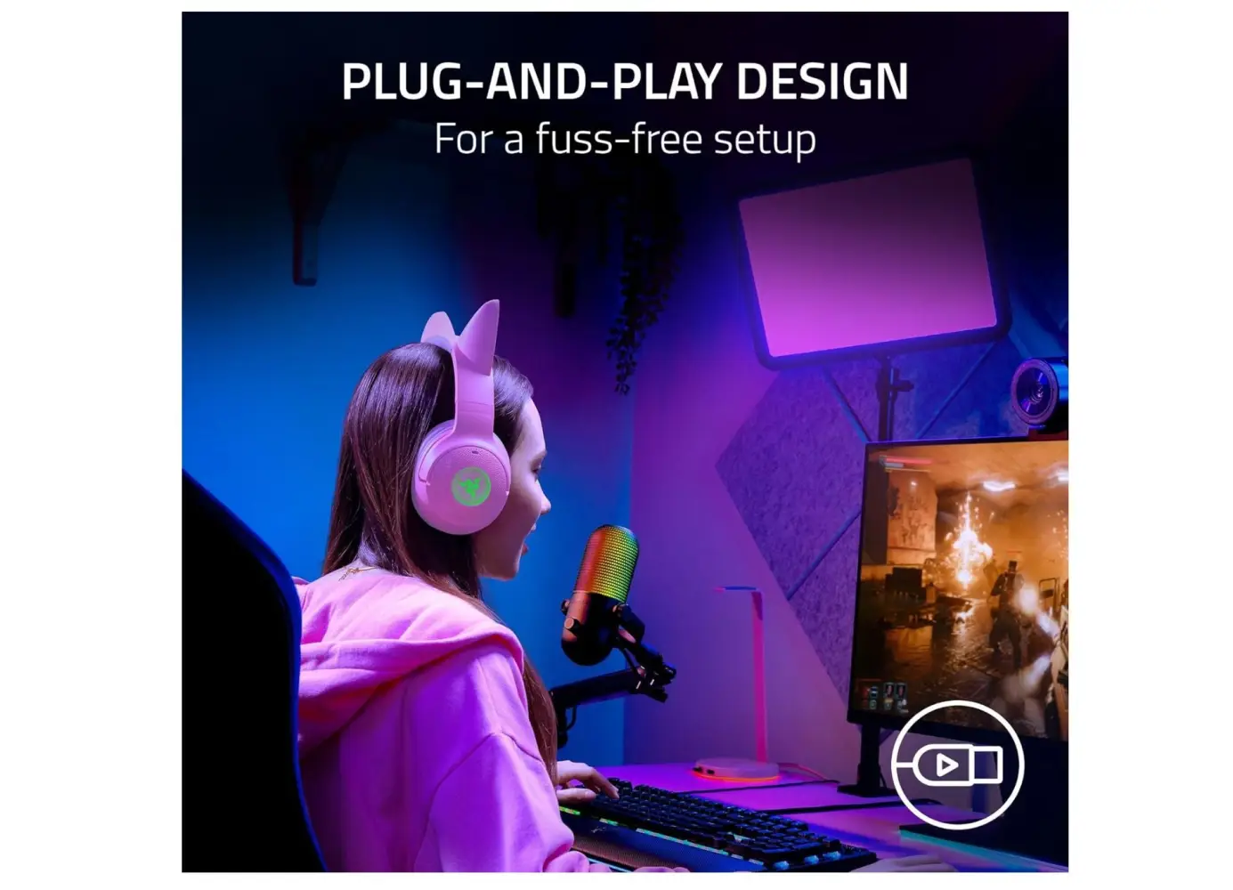Razer Seiren V3 Chroma RGB USB Microphone - Black - Image 5