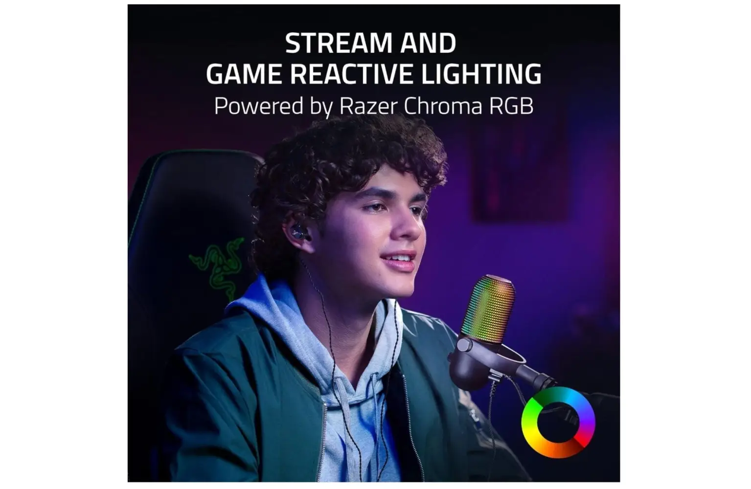 Razer Seiren V3 Chroma RGB USB Microphone - Black - Image 9