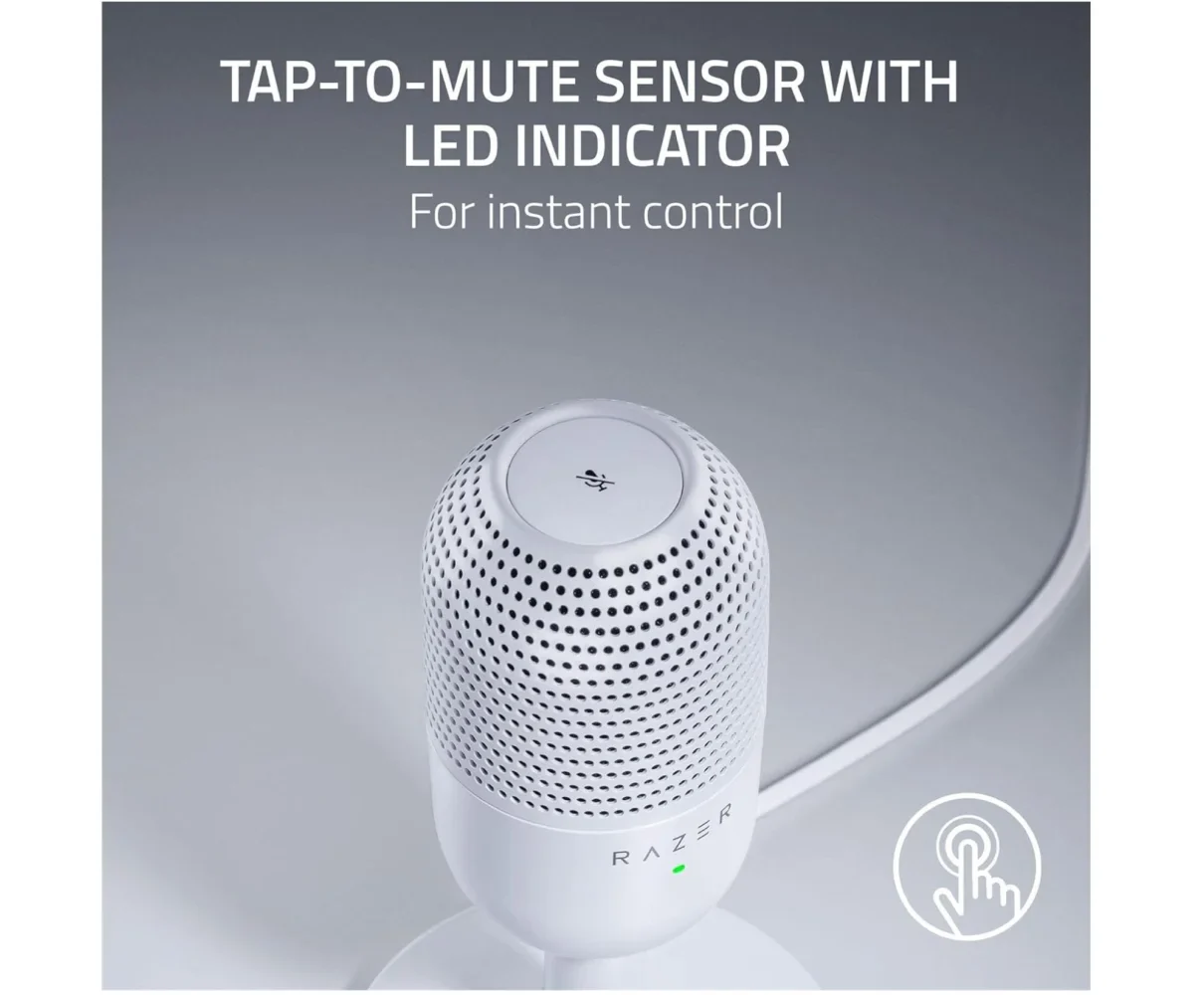 Razer Seiren v3 Mini USB Microphone - White - Image 5
