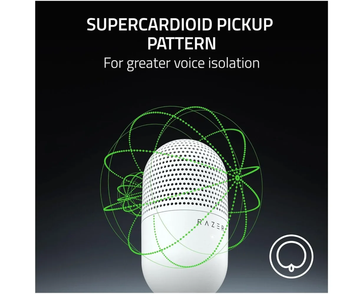 Razer Seiren v3 Mini USB Microphone - White - Image 6