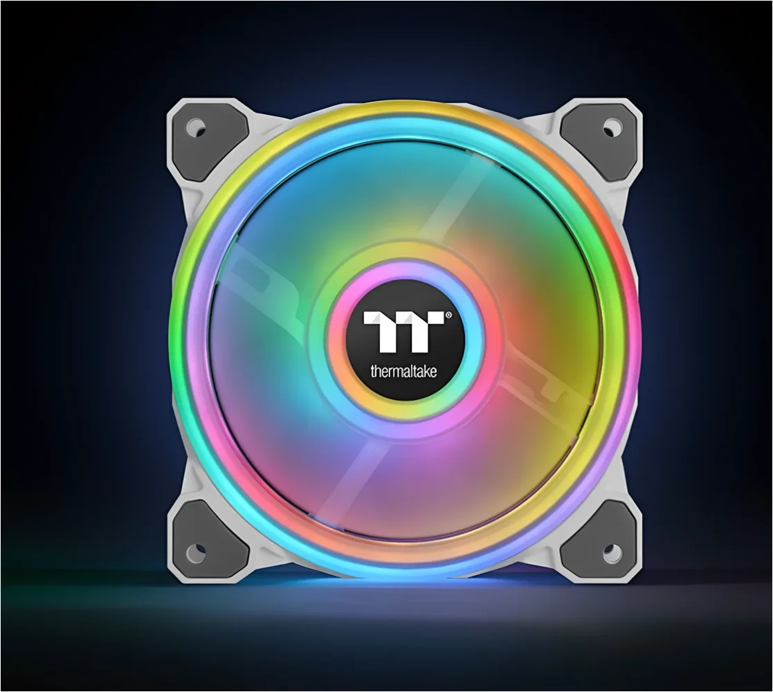 Thermaltake Riing Quad 12 Premium Edition A-RGB  Fan - White (3 Fan Pack) - Image 3